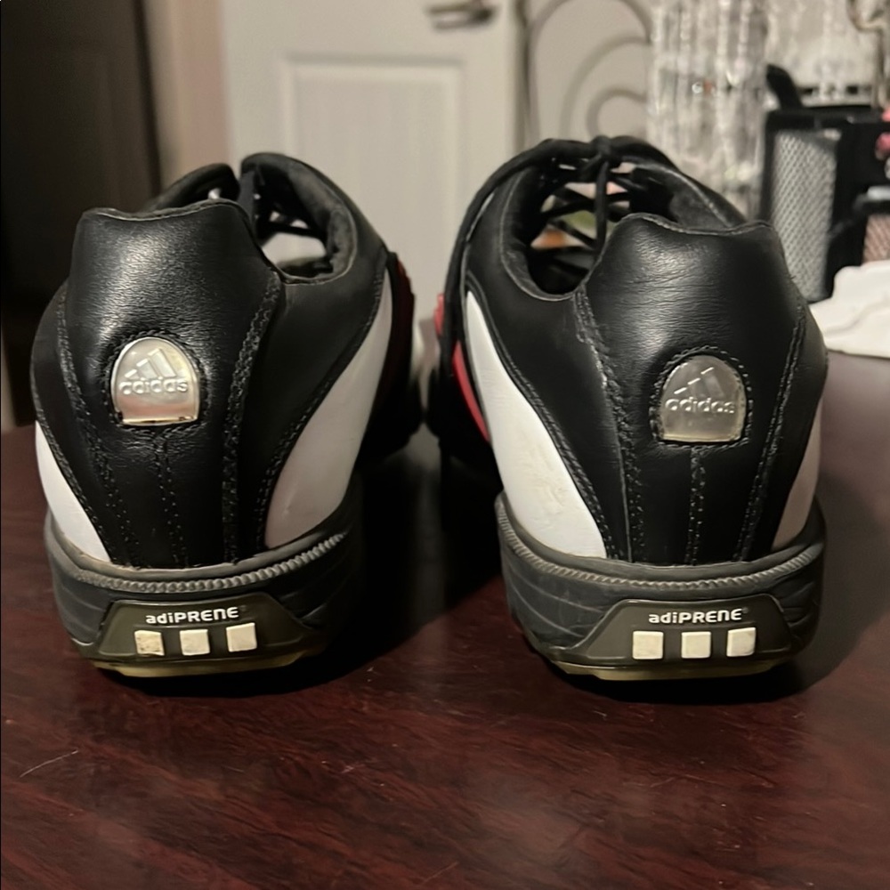 Adidas Men's Black and White Sneakers